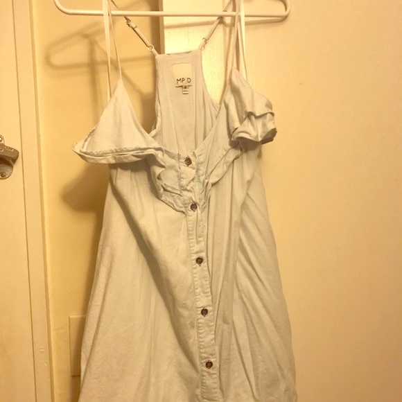 Light blue comfortable linen dress - Picture 2 of 4